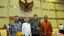 Politisi Partai Golkar Aziz Syamsuddin (kedua kanan) terpilih sebagai Ketua Komisi III DPR di Jakarta, Rabu (29/10/2014). (Liputan6.com/Andrian M Tunay)