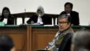 Mantan Kepala Bapeppti Syahrul Raja Sampurna Jaya diduga terkait suap pemberian izin lokasi tanah pembangunan Tempat Pemakaman Bukan Umum (TPBU) di Bogor, Jawa Barat. (Liputan6.com/Miftahul Hayat)