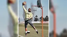 Video para pemain sepak bola Real Madrid sedang berlatih main basket di sela sesi latihan resmi, pada hari Rabu 3 Februari 2016.
