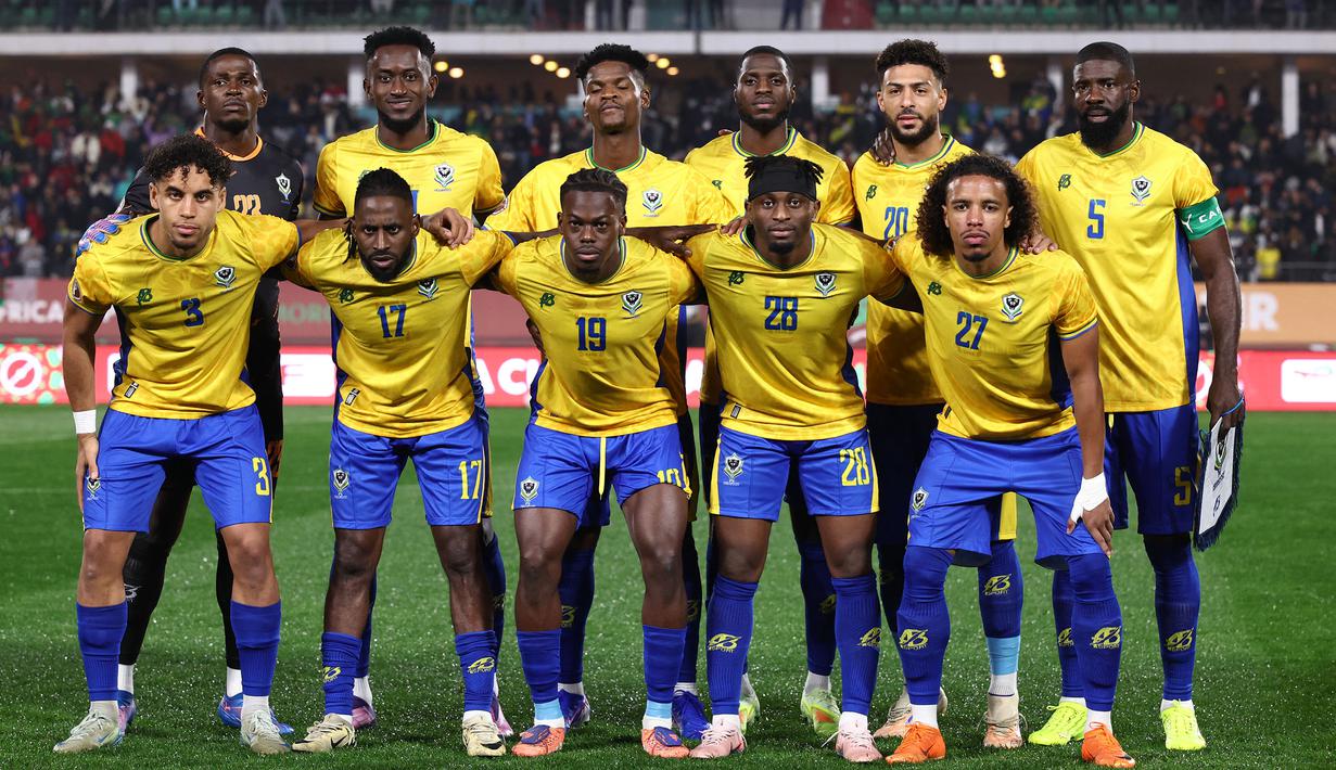 Tim nasional sepak bola Gabon harus menelan nasib pahit setelah tampil buruk di ajang Piala Afrika 2025. (AFP/Franck Fife)