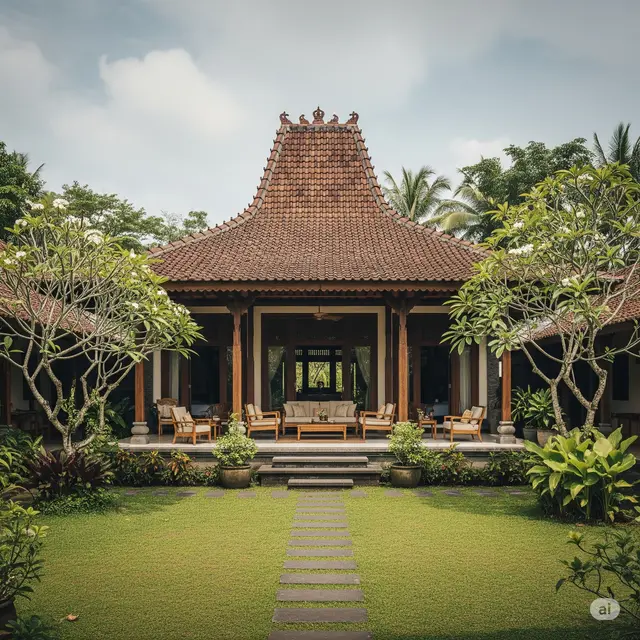 Rumah Sederhana Unik di Desa.