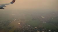 Chang Mai, kota terbesar ketiga di Thailand, mencapai peringkat 289 pada indeks kualitas udara (AQI) IQAir pada bulan Maret, yang mengukur tingkat partikel halus yang dapat dihirup di udara. (AFP/Lillian Suwanrumpha)