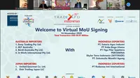 35th Trade Xpo Indonesia - Virtual MoU Signing, 16 November 2020.