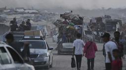 Nyaris setiap hari, sejak 7 Oktober 2023, serangan militer Israel membombardir sejumlah wilayah di Gaza. (AP Photo/Jehad Alshrafi)