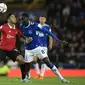 Manchester United (MU) vs Everton di Liga Inggris. (Oli SCARFF / AFP)