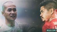Adu Tajam Kurniawan Dwi Yulianto Vs Bambang Pamungkas (Bola.com/Adreanus Titus)