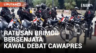 Debat Cawapres, Polri Terjunkan Ratusan Personel Brimob Bersenjata Lengkap