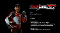 Pebalap Astra Honda Racing Team, Dimas Ekky Pratama, berambisi untuk lebih sering naik podium pada FIM CEV Moto2 European Championship 2018.  (Astra Honda Racing Team)