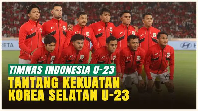 VIDEO: Timnas Indonesia U-23 Tantang Korea Selatan, Vanenburg: Seperti Liga Champions