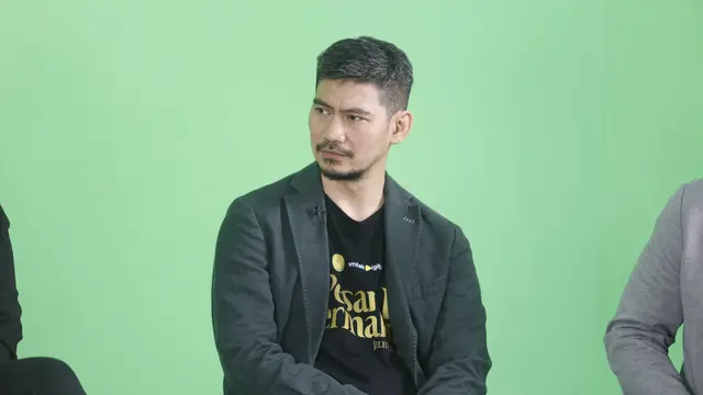 Donny Alamsyah Saat Talkshow Launching film Pesan Bermakna Jilid 2 di Gedung KLY, Jakarta Pusat