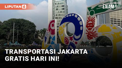 VIDEO: HUT DKI Jakarta, Transportasi Umum Gratis!