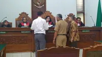 Sidang wali murid SMA Kolase Gonzaga gugat sekolah di Pengadilan Negeri Jakarta Selatan, Senin (4/11/2019). (Merdeka.com/Nur Habibie)