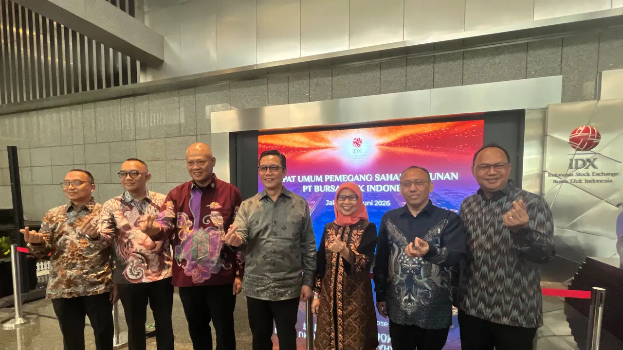 Direksi baru PT Bursa Efek Indonesia (BEI) periode 2026-2030. (Liputan6.com/Tira)