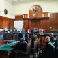 Sidang lanjutan kasus pencabulan anak kiai Jombang di PN Surabaya. (Dian Kurniawan/Liputan6.com)