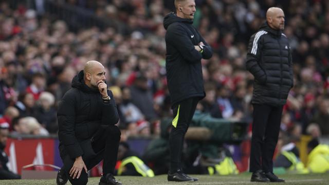 Foto: Ekspresi Pep Guardiola Setelah di Prank MU Dalam Derby Manchester
