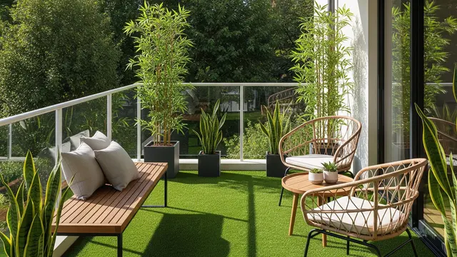 Desain Balkon Rumah Belakang yang Estetik dan Fungsional (Image by Gemini AI)