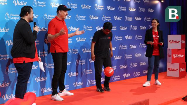 Kiper legendaris Manchester United Peter Schmeichel di acara Vidio