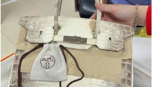 Salah satu tas Hermes Birkin milik terpidana penggelapan dana Vietnam, Truong My Lan, yang dilelang oleh negara untuk membayar ganti rugi. (dok. Pusat Layanan Lelang Aset Kota Ho Chi Minh via Vietnam Net Global)