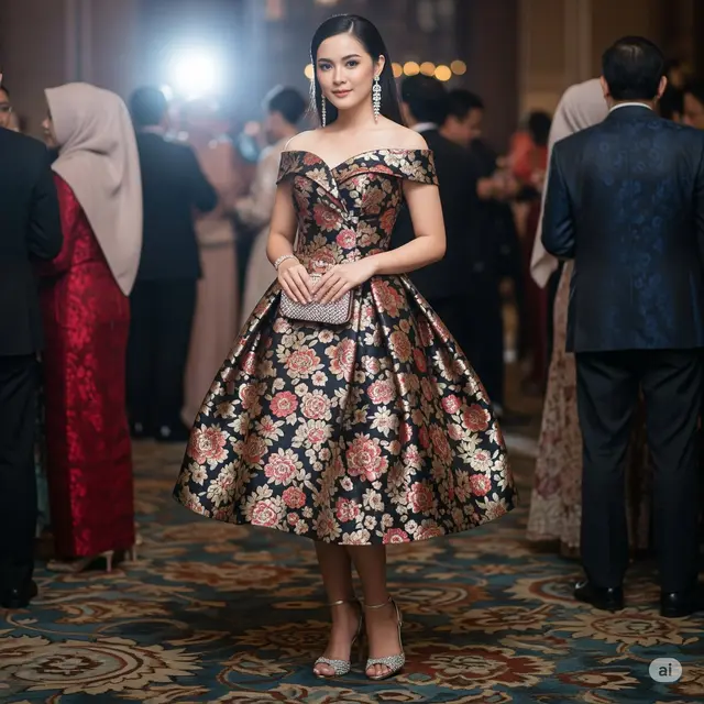 Baju Brokat Pesta Elegan 2025. Foto: Gemini