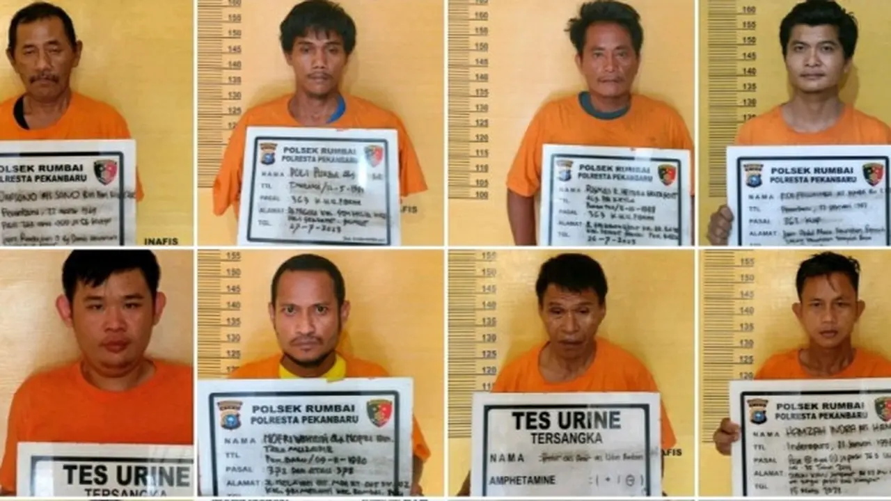 Foto tahanan Polsek Rumbai kabur yang beredar dan hingga kini masih dalam pengejaran Polresta Pekanbaru.