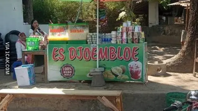 6 Cara Promosi Penjual Es Campur Ini Nyeleneh, Bikin Ngakak