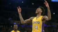 Forward Los Angeles Lakers, Brandon Ingram, menjadi anak emas Magic Johnson dan tak akan dilepas ke tim lain. (Bola.com/Twitter/LakersSBN)