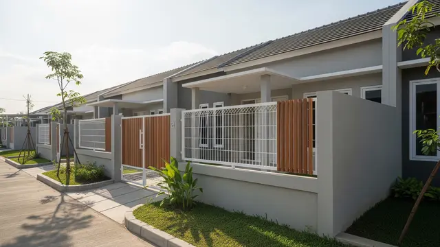Inspirasi Pagar Rumah Kecil yang Disukai Banyak Pemilik Rumah Subsidi/AI Generated