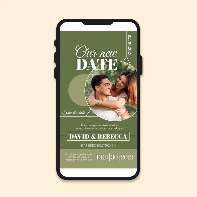 Ilustrasi undangan pernikahan lewat WA