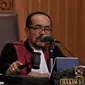 Hakim Sarpin Rizaldi memimpin sidang praperadilan Komjen Budi Gunawan kepada KPK di Pengadilan Negeri Jakarta Selatan, Jakarta, Jumat (13/2/2015). (Liputan6.com/Johan Tallo)