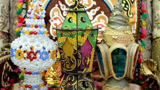 Ilustrasi lampion khas Ramadan/Shutterstok-Tamer Adel Soliman.