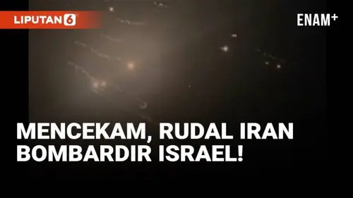 VIDEO: Ratusan Rudal dan Drone Iran Gempur Wilayah Israel