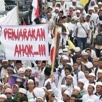 Suasana demo Ahok, Jumat (4/11). (Bambang Eko Ros Purnama/Bintang)