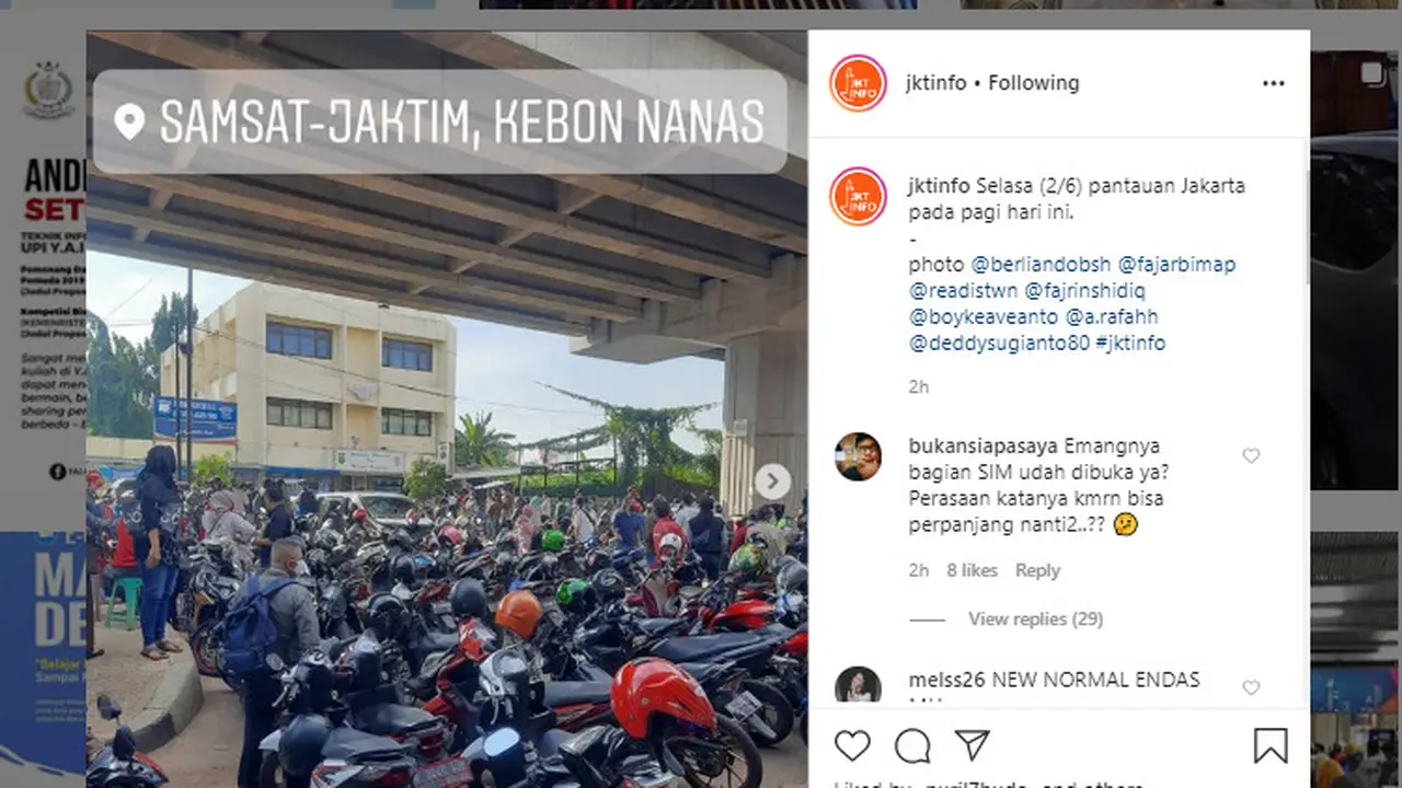 Pemohon SIM di Samsat Jaktim Kebon Nanas Membeludak