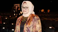 Fery Farhati Ganis, istri dari Gubernur DKI Jakarta Anies Baswedan, menghadiri pembukaan Muslim Fashion Festival (MUFFEST) 2020 di JCC, Senayan, Jakarta, 20 Februari 2020. (Liputan6.com/Asnida Riani)