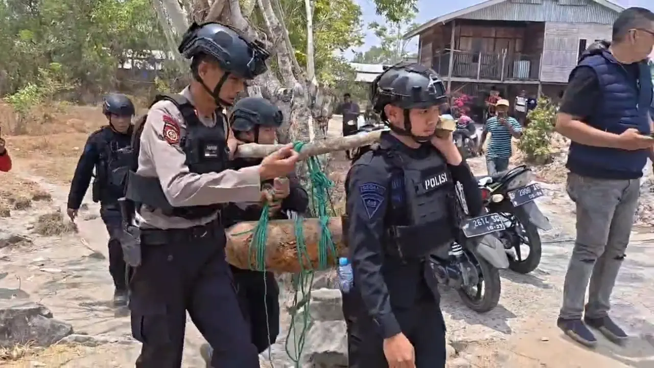 Warga Berburu Benda Kuno, Malah Temukan Bom Pesawat Peninggalan Jepang di Pinrang