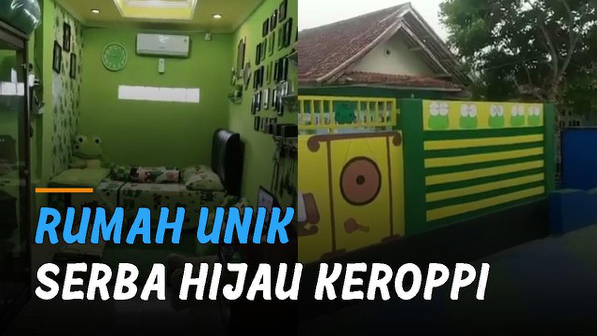VIDEO Viral Rumah Unik Serba Hijau Keroppi
