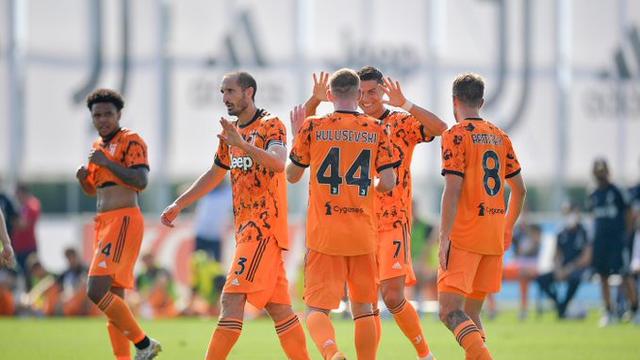 Juventus menang 5-0 atas Novara pada pramusim sebelum Serie A 2020/2021 di Continassa, Turin, Minggu (13/9/2020).