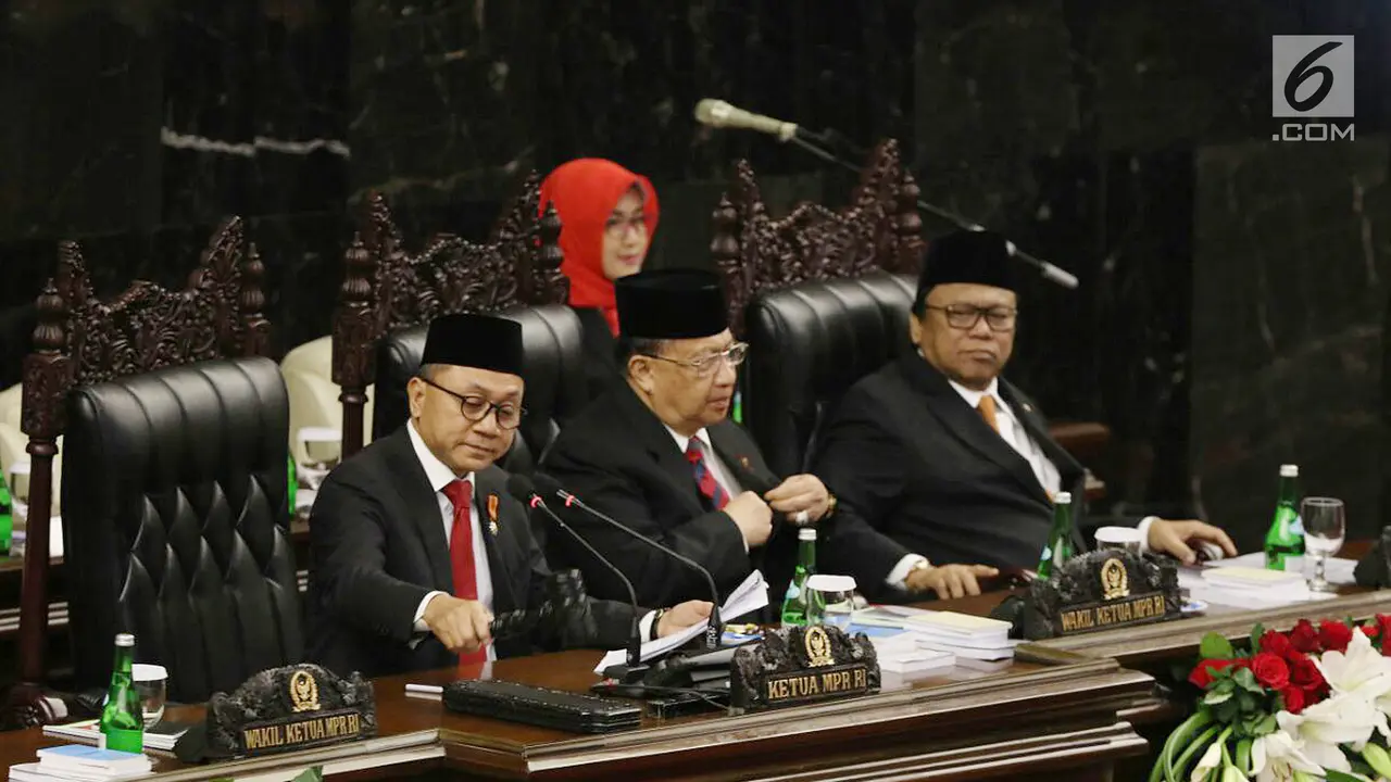 Ketua MPR Zulkifli Hasan-Sidang Tahunan MPR