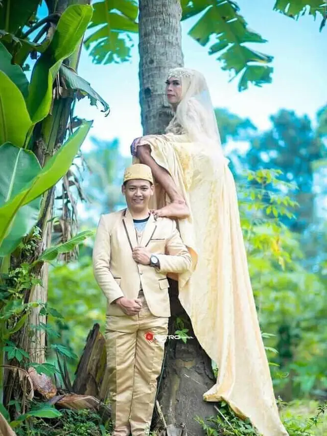 6 Potret Prewedding Kocak, Sampai Lakukan Aksi Akrobat