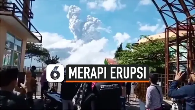 VIDEO: Meletus Dua Kali, Gunung Merapi Berstatus Waspada