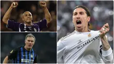 Pencetak gol dalam sepak bola biasanya identik dengan pemain penyerang. Namun, beberapa bek juga mampu menjadi pemain yang rajin mencetak gol bagi timnya. Berikut Sergio Ramos dan bek pencetak gol terbanyak. (kolase foto AFP)