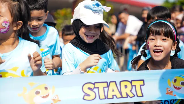 Baby Shark Dash Run 2025 Bikin Anak-anak dan Orangtua Gembira Jelang Acara Puncak