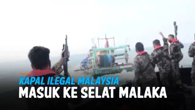 VIDEO: Detik-Detik Kapal Ilegal Malaysia Dicegat Tim KKP di Selat Malaka