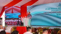 PT Ace Medical Products Indonesia, anak perusahaan dari Allmed Medical, perusahaan global asal Tiongkok dimulainya fase konstruksi pabrik berteknologi tinggi di atas lahan seluas 24,8 hektar, dengan nilai investasi sebesar 100 juta USD atau sekitar Rp 1,7 triliun.