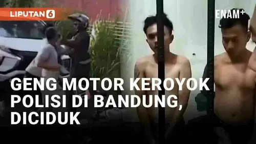 VIDEO: Viral Geng Motor Keroyok Polisi yang Lerai Perkelahian di Bandung, Langsung Diciduk