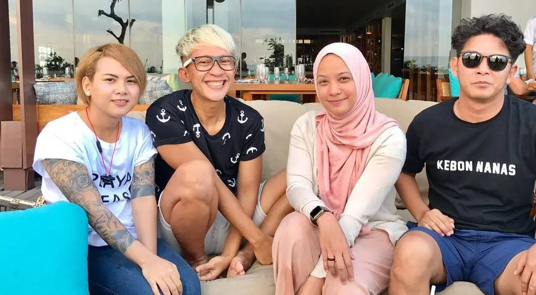 Aming dan Evelyn bertemu di Bali setelah bercerai [foto: instagram]