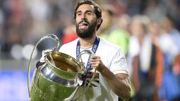 Saat bersama Real Madrid dari 2009-2016, Alvaro Arbeloa telah meraih satu gelar La Liga, dua gelar Copa Del Rey dan dua gelar Liga Champions. (AFP/Franck Fife)