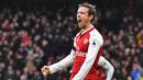 Bek Arsenal asal Spanyol, Nacho Monreal siap kembali tampil di laga Derbi London Utara usai dibekap cedera ringan yang memaksanya gagal tampil kontra Everton (AFP/Ben Stansall)