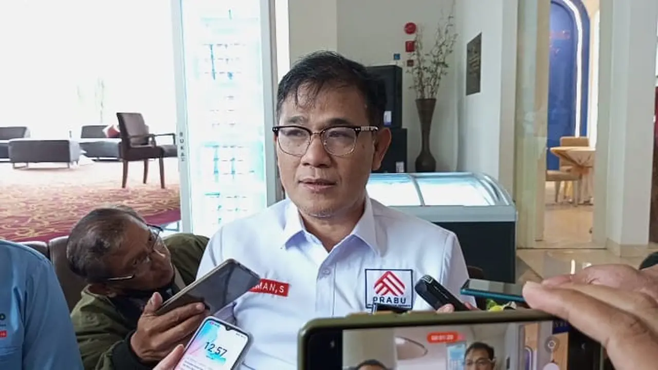 Wakil Ketua Dewan Pakar TKN Prabowo Subianto-Gibran Rakabuming Raka, Budiman Sudjatmiko yang juga Dewan Pembina Prabu. (Foto: Coki untuk Liputan6.com)