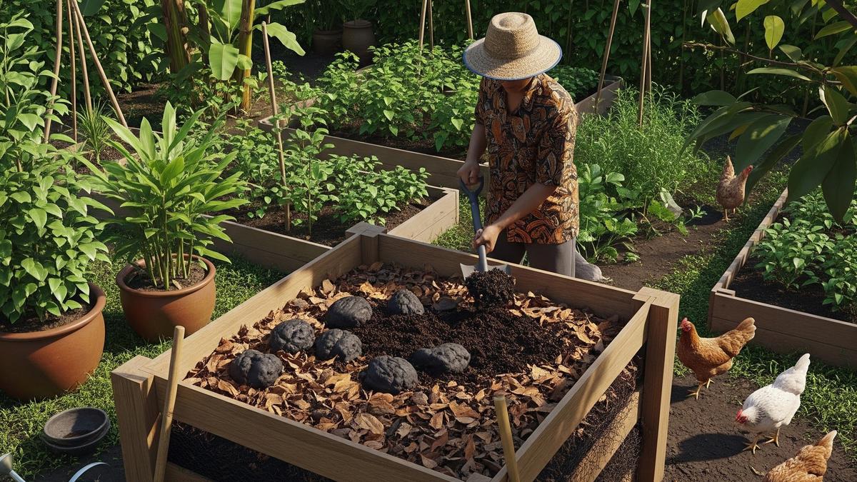12 Cara Menekan Biaya Berkebun hingga 50 Persen dengan Kotoran Ayam
